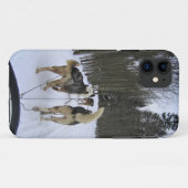 カナダ,ケベック州のドッグスレディング Case-Mate iPhoneケース (裏面(横))