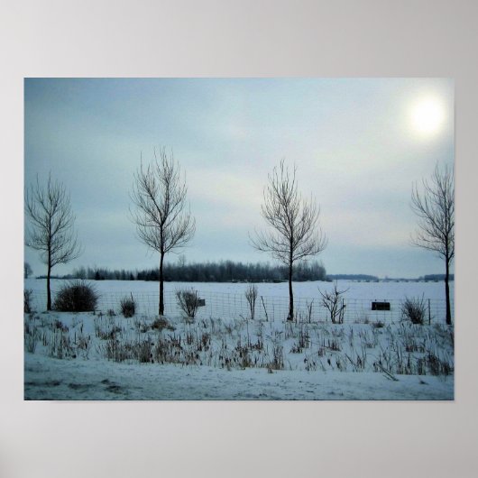 カナダ，ケベック州の農村風景 ポスター (正面)
