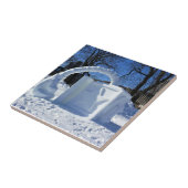 カナダ ケベック州の雪像 タイル (側面)