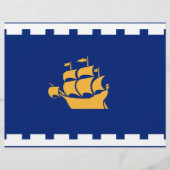 カナダ,ケベック州旗とレターヘッド レターヘッド (正面)