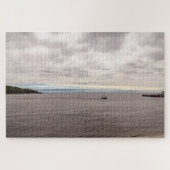 カナダ，ケベック州，タドサック湾の風光明媚な風景 ジグソーパズル (横)