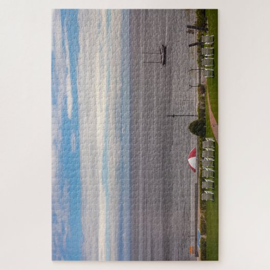 カナダ，ケベック州，タドサック湾の風光明媚な風景 ジグソーパズル (縦)