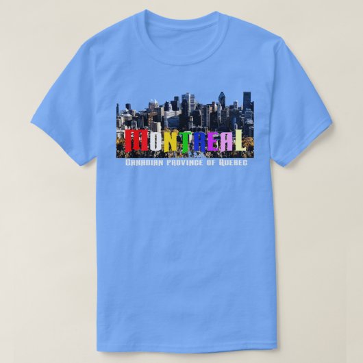 カナダ ケベック州 モントリオール Tシャツ (デザイン正面)