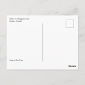 カナダ，ケベック州，冬 ポストカード (裏面)