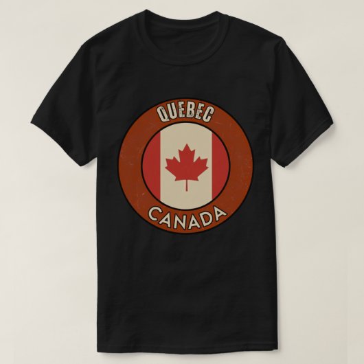 カナダ ケベック州 Tシャツ (デザイン正面)