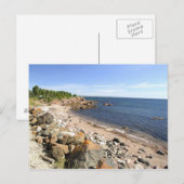 カナダ、ケベック州。VIA Rail Canada train The 2 ポストカード (正面/裏面)