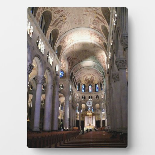 カナダ，ケベック，サンテ・アン・デ・ボープレ大聖堂 フォトプラーク (正面)