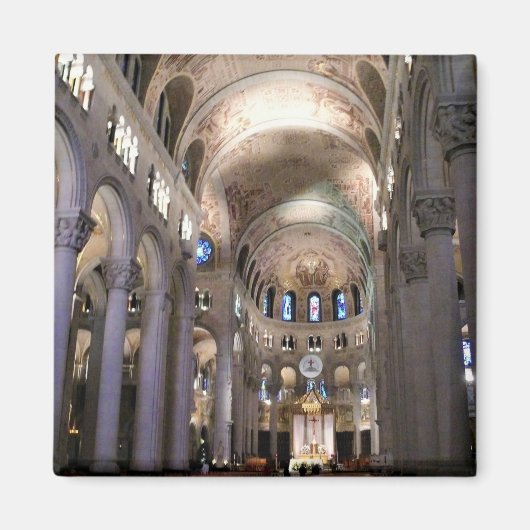 カナダ，ケベック，サンテ・アン・デ・ボープレ大聖堂 マグネット (正面)