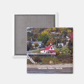 カナダ，ケベック，タドサック マグネット (正面/裏面)