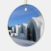 カナダ,ケベック,ホテルデグラス セラミックオーナメント (左)