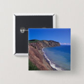 カナダ、ケベック、マグダレン諸島、キャップオーライ2 缶バッジ (正面&裏面)