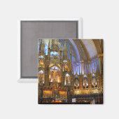 カナダ、ケベック、モントリオール。インテリア・オブ・ノートル マグネット (正面/裏面)