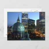 カナダ、ケベック、モントリオール。ダウンタウンモントリオール ポストカード (正面/裏面)