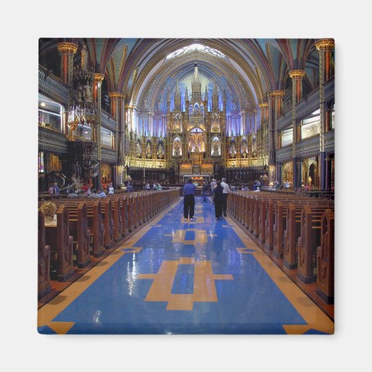 カナダ、ケベック、モントリオール。ノートル3インテリア マグネット (正面)