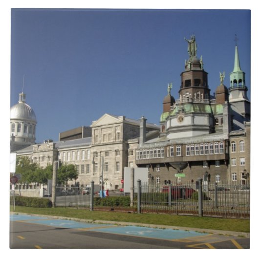 カナダ、ケベック、モントリオール。旧モントリオール タイル (正面)