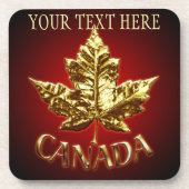 カナダ コースター 金メッキ カナダ コースター 個人名入り (正面)