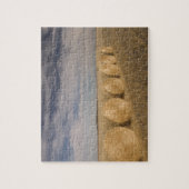 カナダ、サスカチワン、クレイク：ヘイロールス/秋 ジグソーパズル (縦)