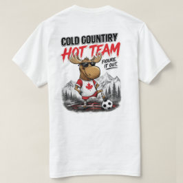 カナダ サッカー ファン おもしろ ヘラジカ Tシャツ