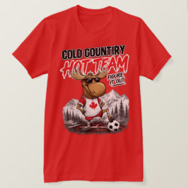 カナダ サッカー ファン おもしろ ヘラジカ Tシャツ