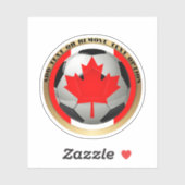 カナダ サッカー ボール スポーツ シール (シート)