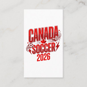 カナダ サッカー 2026 サッカー 太字 国 タイポグラフィ 名刺