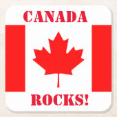 カナダ スクエアペーパーコースター (正面)