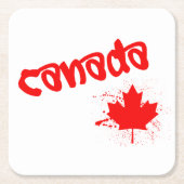 カナダ スクエアペーパーコースター (正面)