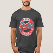 カナダ スポーツ アスレチック 赤 ロゴ Tシャツ (正面)