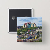 カナダ，セント·ジョンズ，ニューファンドランド， 2 缶バッジ (正面&裏面)