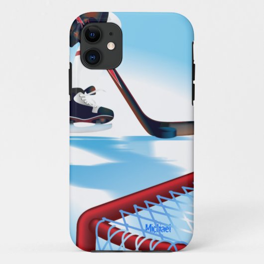 カナダ・チーム・ホッケー選手 Case-Mate iPhoneケース (裏面)