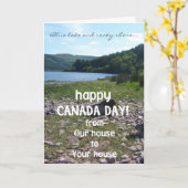 カナダ・デイ・グリーティング・カード カード (黄色い花)