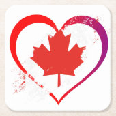 カナダ・デイ・コースターズ スクエアペーパーコースター (正面)