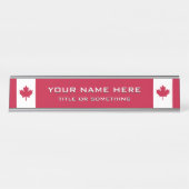 カナダ デスクネームプレート (正面)