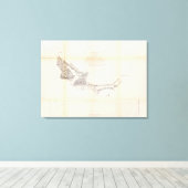 カナダ・デ・ラス・ユヴァスの地図と概要 キャンバスプリント (インサイチュ (ウッドフロア))