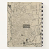 カナダ，トロントのヴィンテージ地図 ノートブック (裏面)