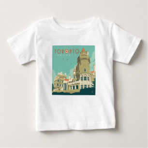 カナダ トロント、カーサロマ ベビーTシャツ