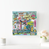 カナダ，トロント スクエア壁時計 (ホーム)