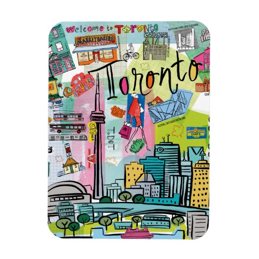 カナダ，トロント マグネット (縦)
