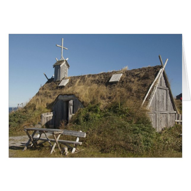 カナダ，ニューファンドランド州とラブラドール，ランス・オー (正面横)