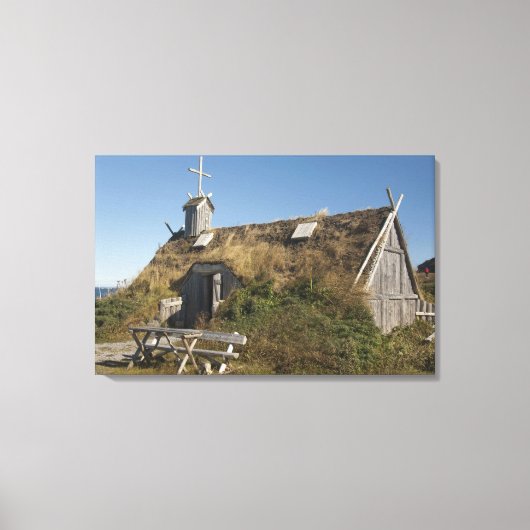 カナダ，ニューファンドランド州とラブラドール，ランス・オー キャンバスプリント (正面)