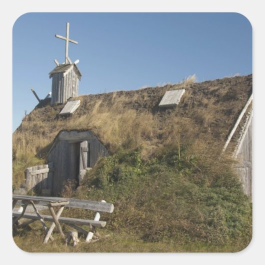 カナダ，ニューファンドランド州とラブラドール，ランス・オー スクエアシール (正面)