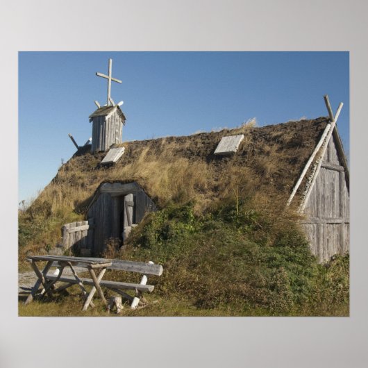 カナダ，ニューファンドランド州とラブラドール，ランス・オー ポスター (正面)