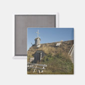 カナダ，ニューファンドランド州とラブラドール，ランス・オー マグネット (正面/裏面)