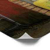 カナダ、ニューブランズウィック、セントアンドリュース。カラフル ポスター (角)