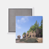 カナダ、ニューブランズウィック、ホペウエル岬、湾 マグネット (正面/裏面)