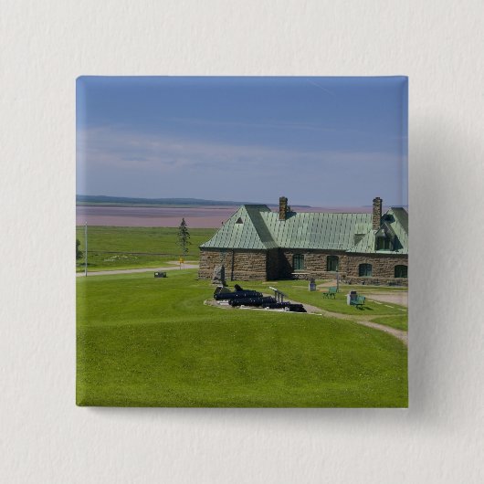 カナダ、ニュー·ブルンズウィック、アウラック。フォートカンバーランド 缶バッジ (正面)