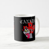 カナダ ネコ コーヒーマグカップ (正面右)