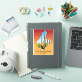 カナダ ノバスコシア州 ケープブレトン島の地図 シール (iPadカバー)