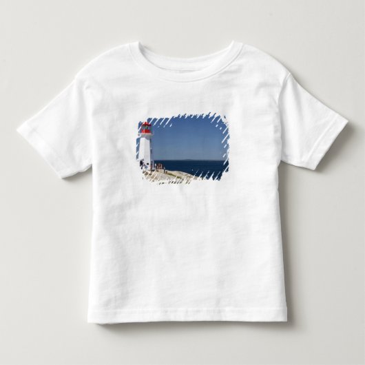 カナダ ノバスコシア州 ペギーズコーブの灯台 トドラーTシャツ (正面)