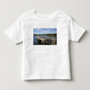 カナダ ノバスコシア州 マシャブムのロブスターボート トドラーTシャツ